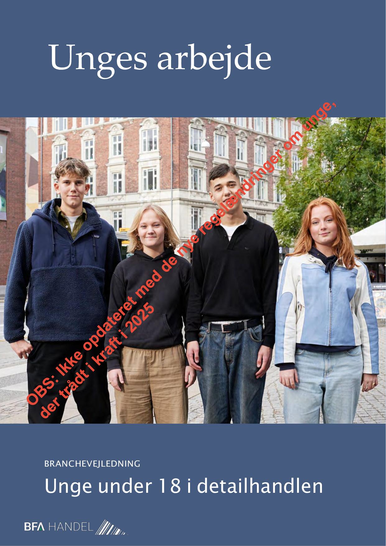 Branchevejledning: Unges arbejde - unge under 18 i detailhandlen